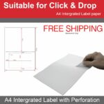 Pack of S19 A4 integrated shipping label sheets