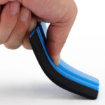 blue professional vinyl wrap applicator tool with soft felt edge