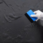 blue vinyl squeegee applicator for signs decals and stickers